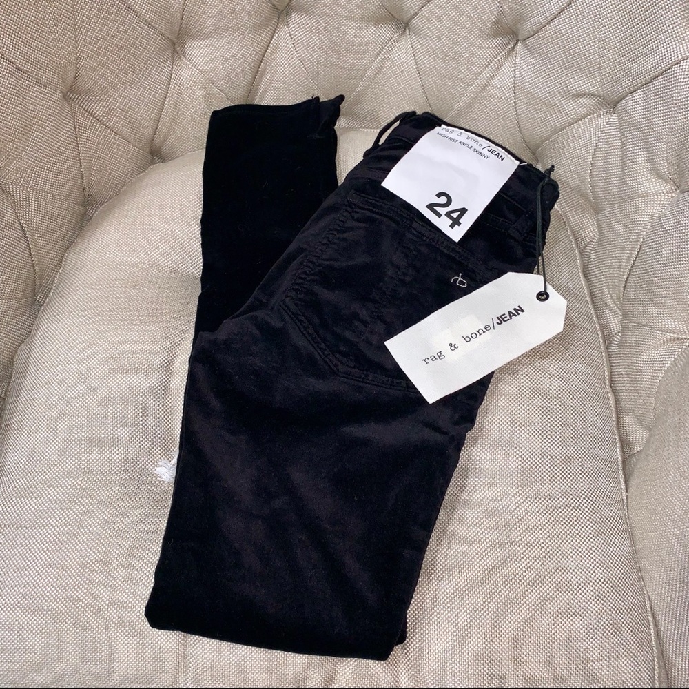 rag & bone - High Rise Ankle Skinny W/ Slit (NEW)